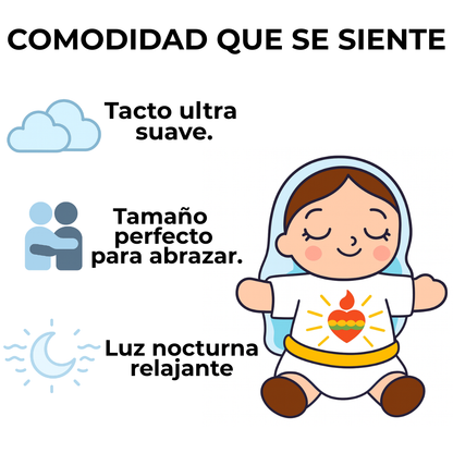 GloryHug™ Peluche de la Virgen María con respiración y efecto calmante