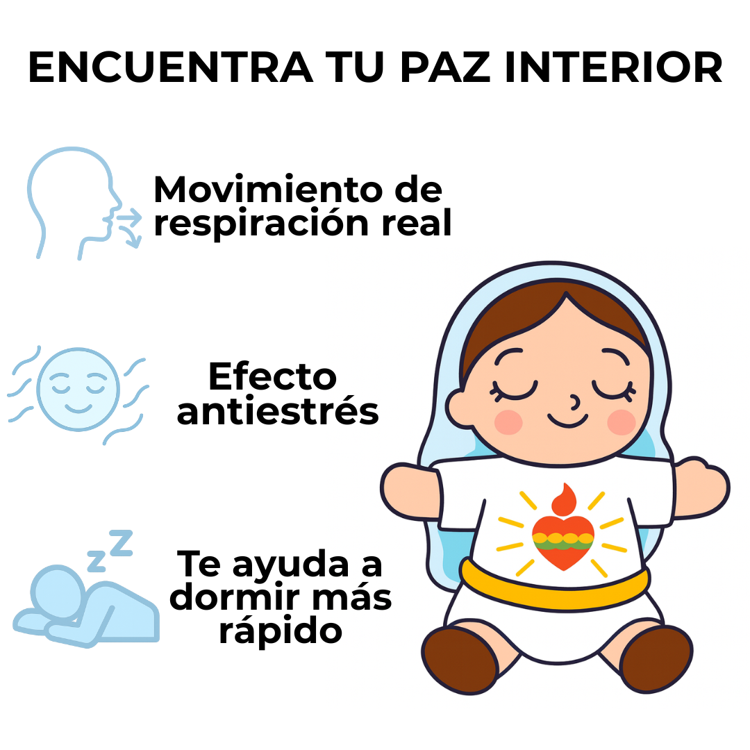 GloryHug™ Peluche de la Virgen María con respiración y efecto calmante